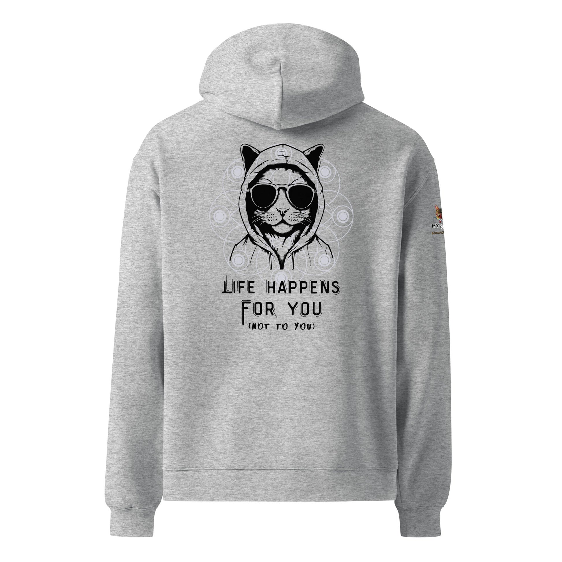 Life Happens For You Unisex Plush Hoodie - My Social Cat Bonafide Boutique LLCLife Happens For You Unisex Plush HoodieHooded sweatshirtMy Social Cat Bonafide Boutique LLCSforhappens