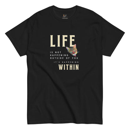 Life Happens Within Unisex Classic Tee - My Social Cat Bonafide Boutique LLCLife Happens Within Unisex Classic TeeT-shirtMy Social Cat Bonafide Boutique LLCScatlife