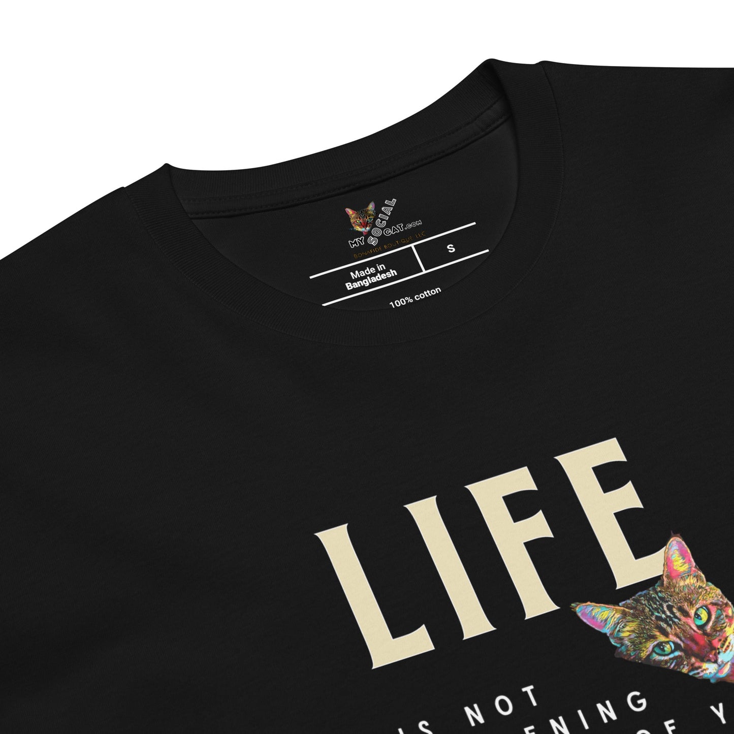 Life Happens Within Unisex Premium Tee - My Social Cat Bonafide Boutique LLCLife Happens Within Unisex Premium TeeT-shirtMy Social Cat Bonafide Boutique LLCScathappens