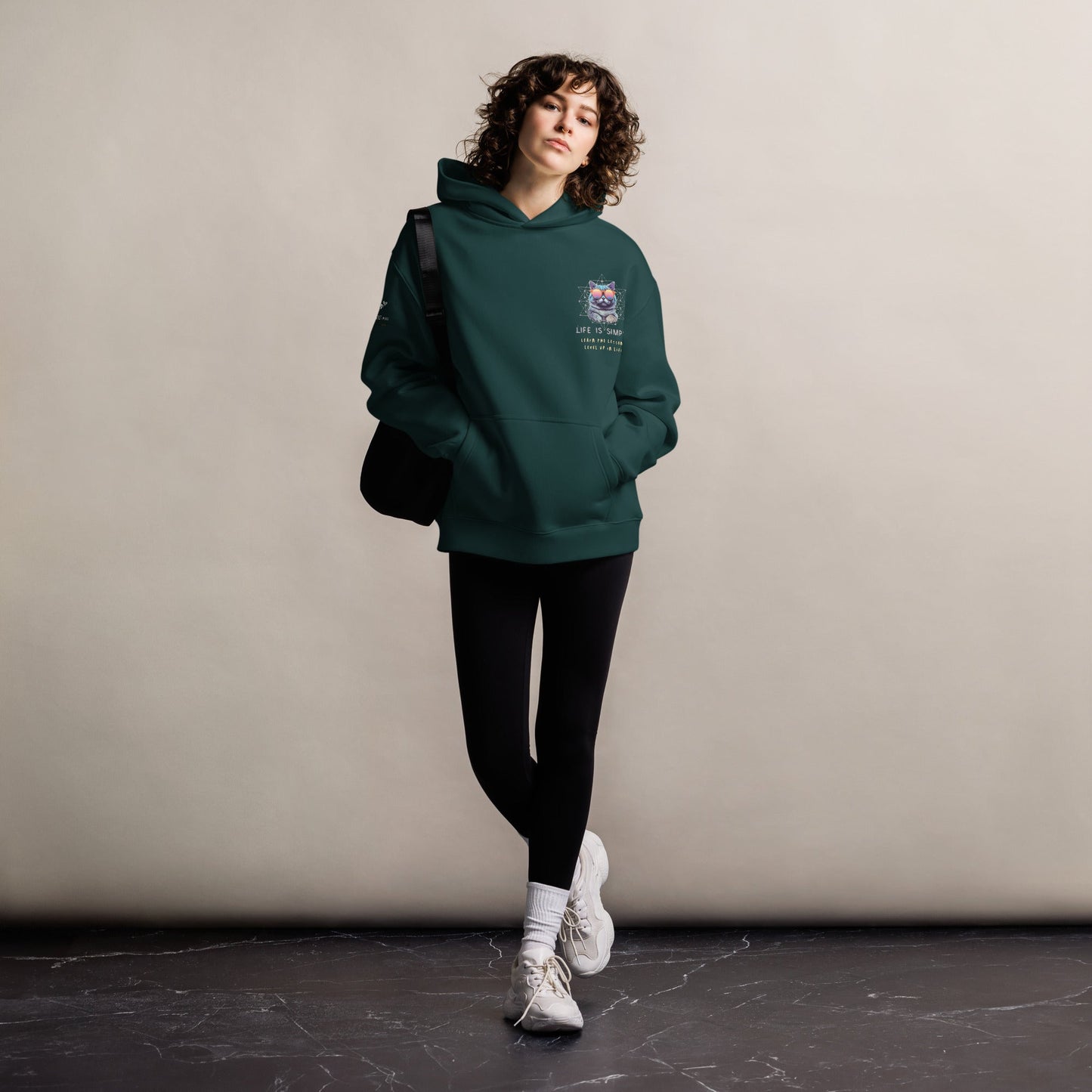 Life is Simple Unisex Plush Hoodie - My Social Cat Bonafide Boutique LLCLife is Simple Unisex Plush HoodieHooded sweatshirtMy Social Cat Bonafide Boutique LLCBlackShoodielife