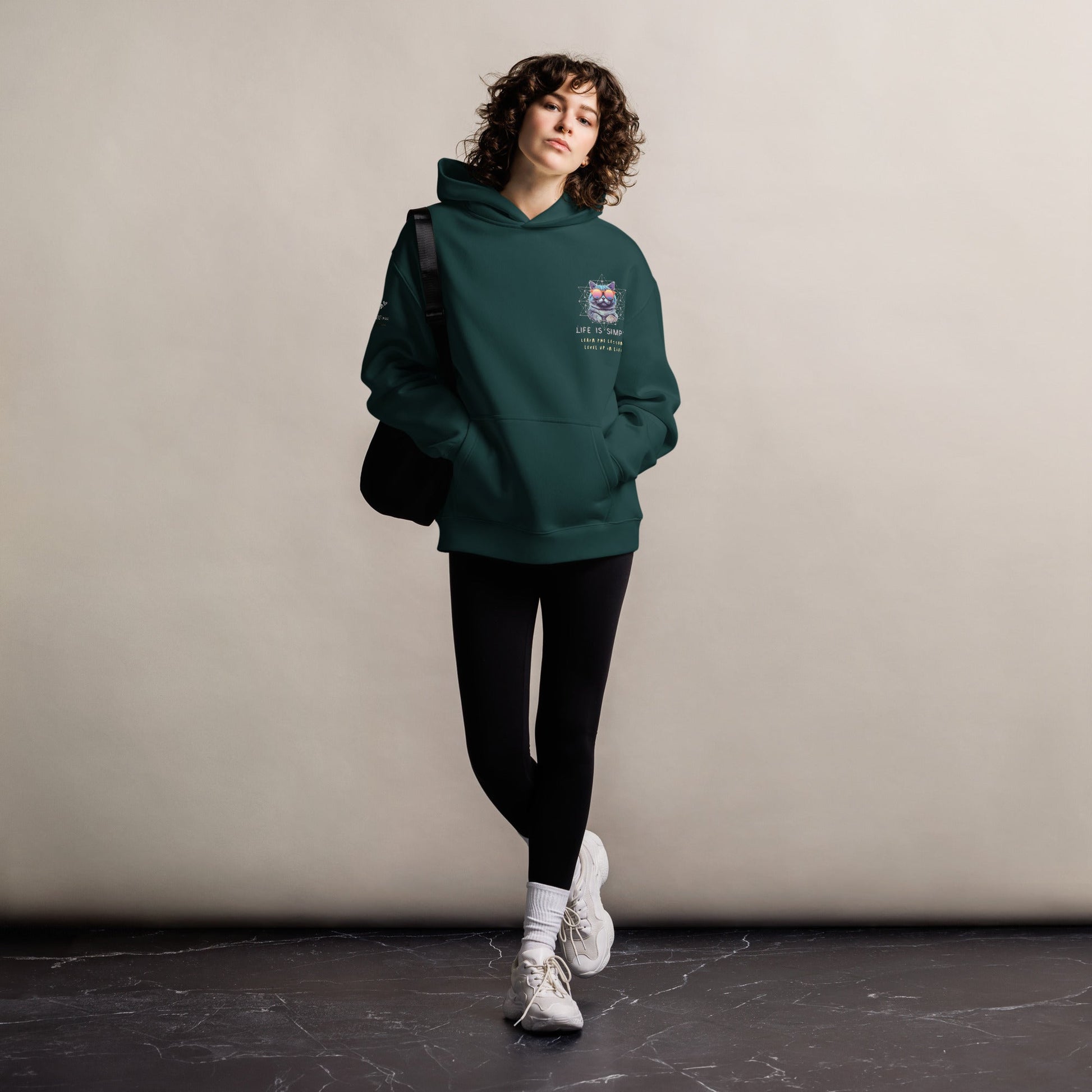 Life is Simple Unisex Plush Hoodie - My Social Cat Bonafide Boutique LLCLife is Simple Unisex Plush HoodieHooded sweatshirtMy Social Cat Bonafide Boutique LLCBlackShoodielife