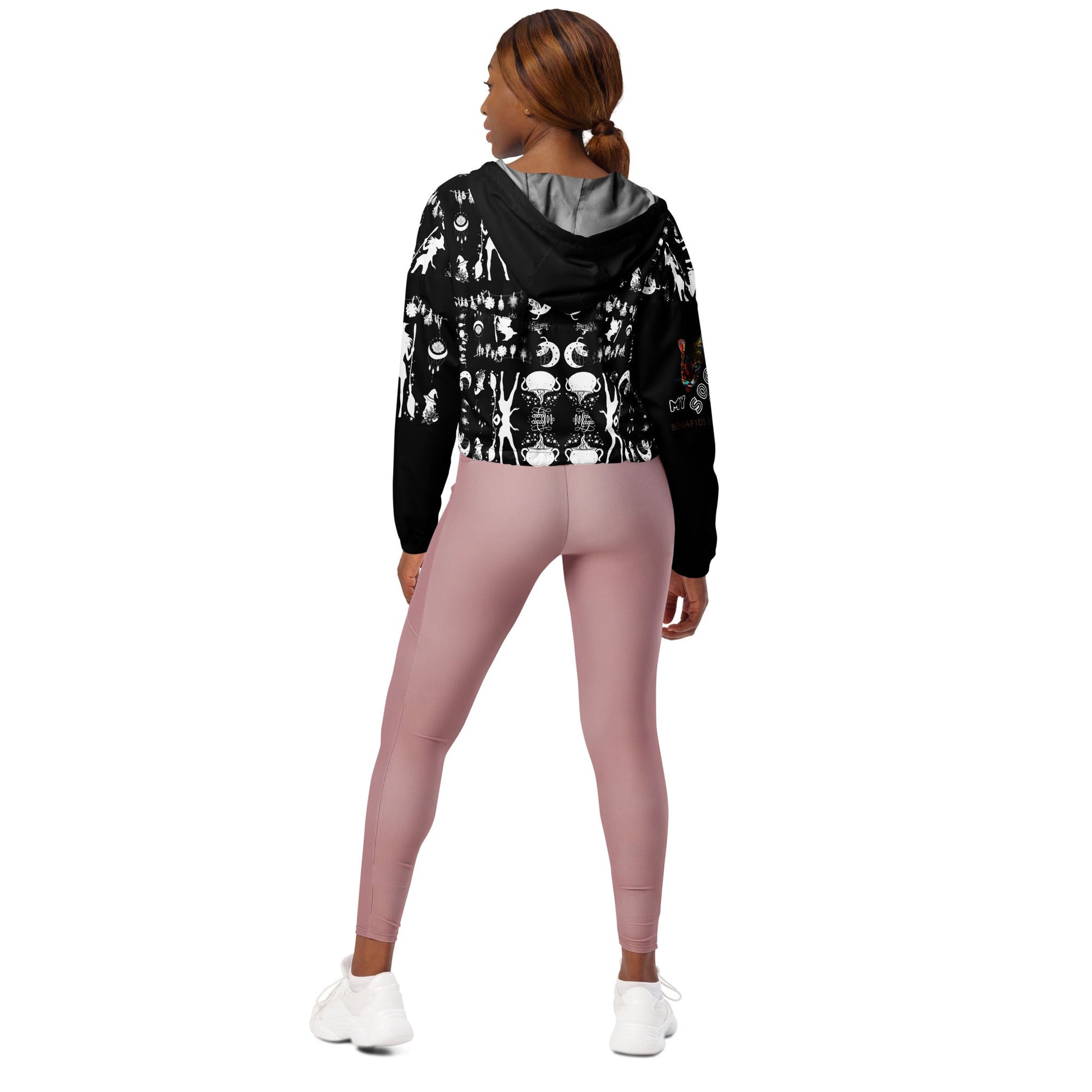 Make Your Own Magic Women’s Cropped Windbreaker (black) - My Social Cat Bonafide Boutique LLCMake Your Own Magic Women’s Cropped Windbreaker (black)WindbreakerMy Social Cat Bonafide Boutique LLCXSallblack