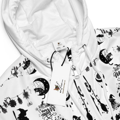 Make Your Own Magic Women’s Cropped Windbreaker (white) - My Social Cat Bonafide Boutique LLCMake Your Own Magic Women’s Cropped Windbreaker (white)WindbreakerMy Social Cat Bonafide Boutique LLCXSallbreaker