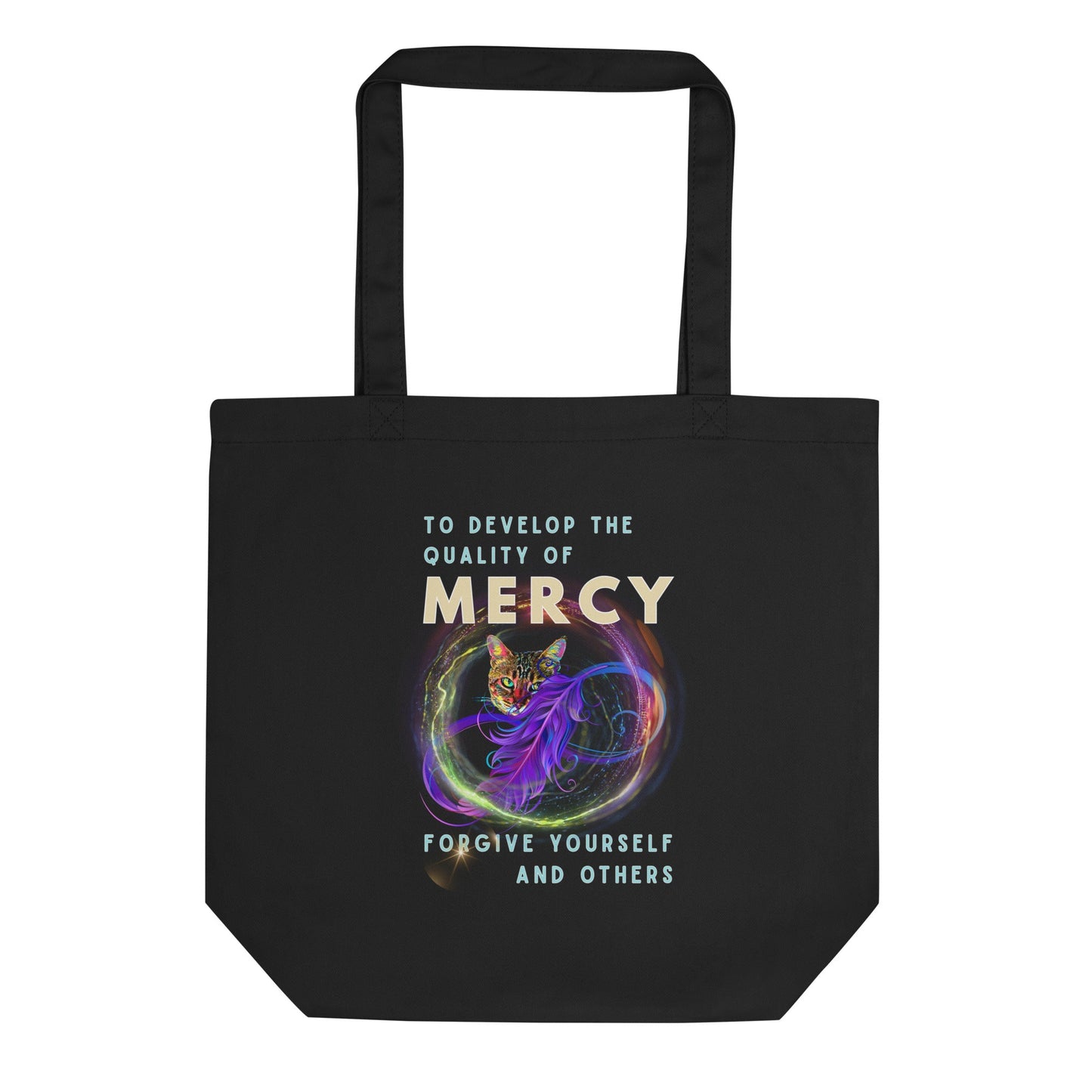 Mercy Eco Organic Cotton Tote Bag - My Social Cat Bonafide Boutique LLC 