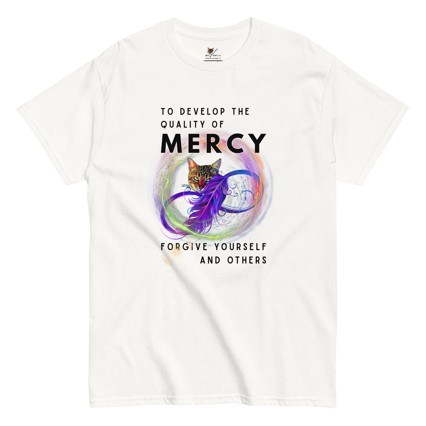 Mercy Unisex Classic Tee - My Social Cat Bonafide Boutique LLCMercy Unisex Classic TeeT-shirtMy Social Cat Bonafide Boutique LLCWhiteSmercyshirt