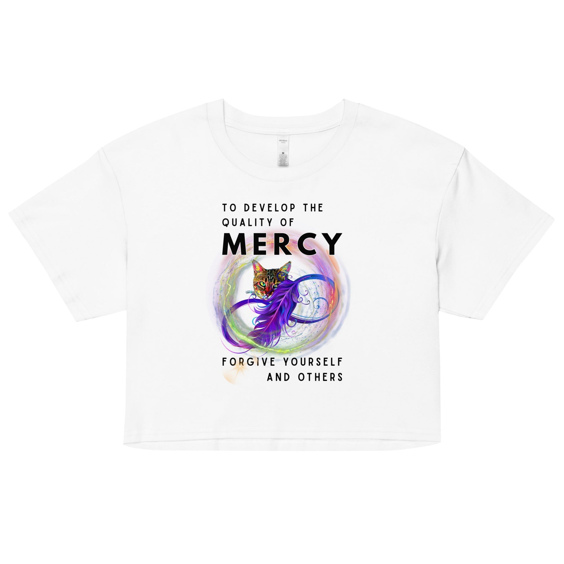 Mercy Women’s Crop Top - My Social Cat Bonafide Boutique LLCMercy Women’s Crop Topcrop topMy Social Cat Bonafide Boutique LLCWhiteXScropmercy