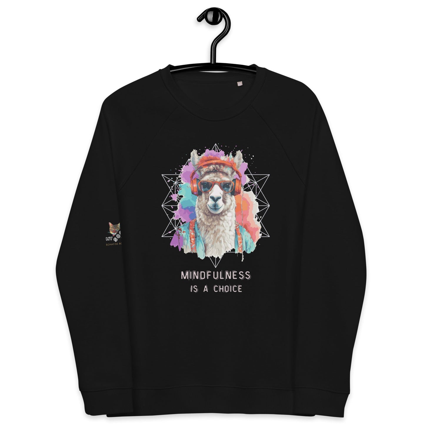 Mindfulness Plush Organic Sweatshirt - My Social Cat Bonafide Boutique LLCMindfulness Plush Organic SweatshirtSweatshirtMy Social Cat Bonafide Boutique LLCBlackXSmindfulnessorganic