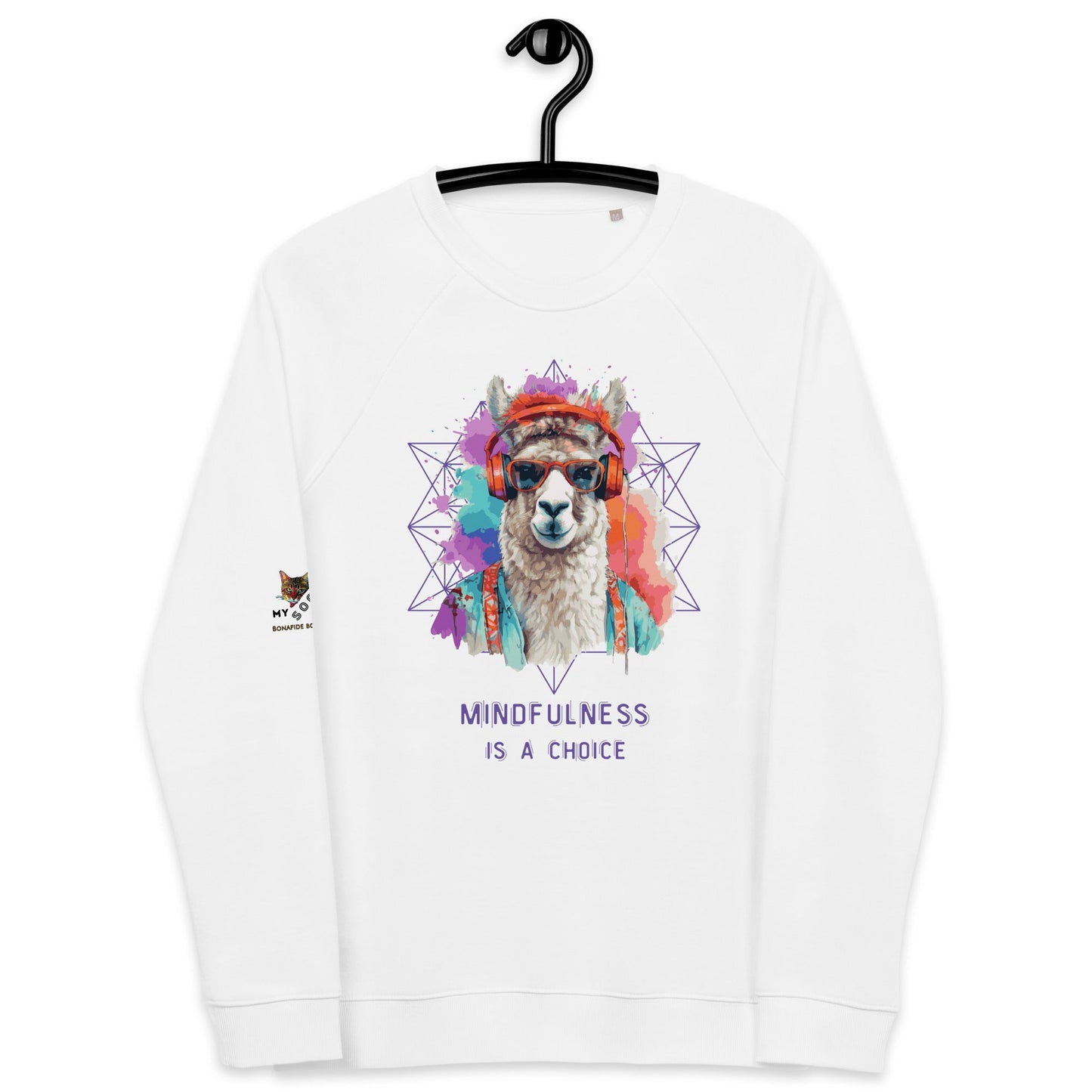 Mindfulness Plush Organic Sweatshirt - My Social Cat Bonafide Boutique LLCMindfulness Plush Organic SweatshirtSweatshirtMy Social Cat Bonafide Boutique LLCWhiteXSmindfulnessorganic