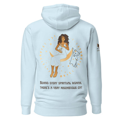 Mischievous Cat Unisex Hoodie - My Social Cat Bonafide Boutique LLCMischievous Cat Unisex HoodieHooded sweatshirtMy Social Cat Bonafide Boutique LLCSky BlueScathoodie