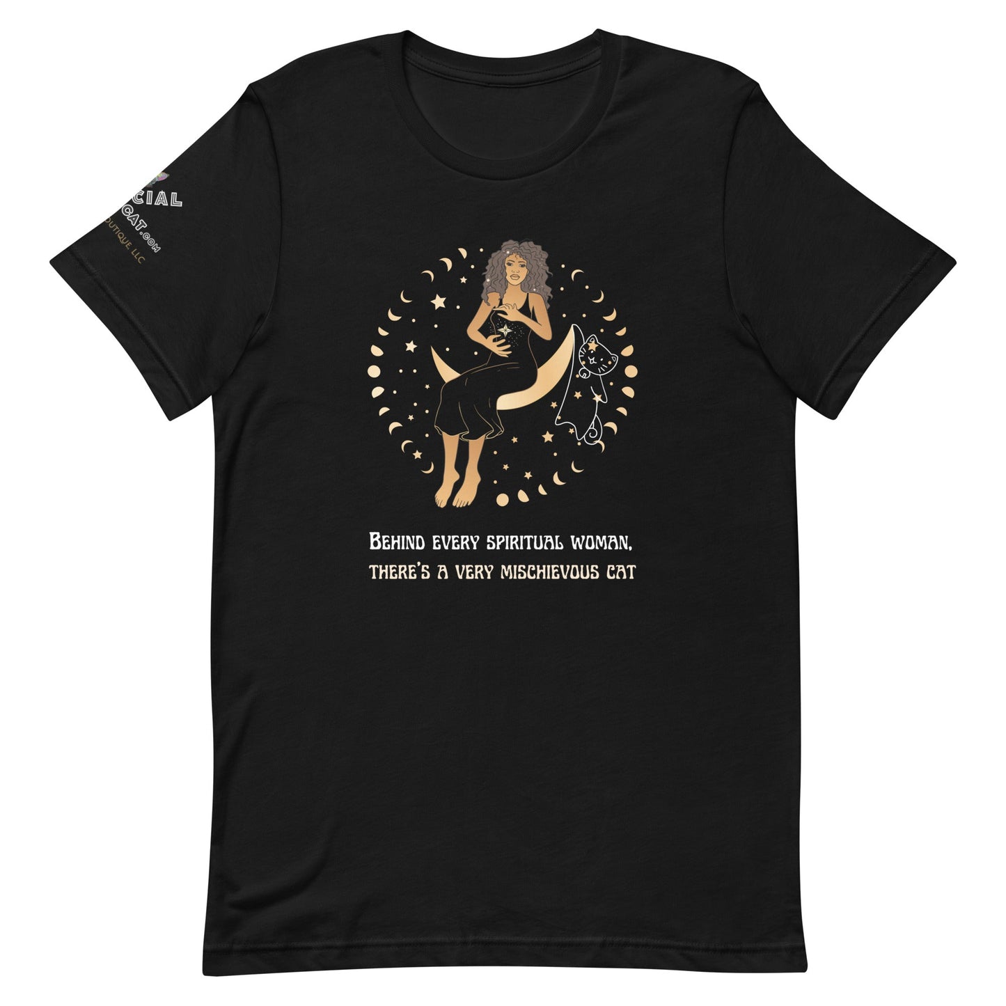 Mischievous Cat Unisex Tee - My Social Cat Bonafide Boutique LLCMischievous Cat Unisex TeeT - shirtMy Social Cat Bonafide Boutique LLCBlackXScatmischievous