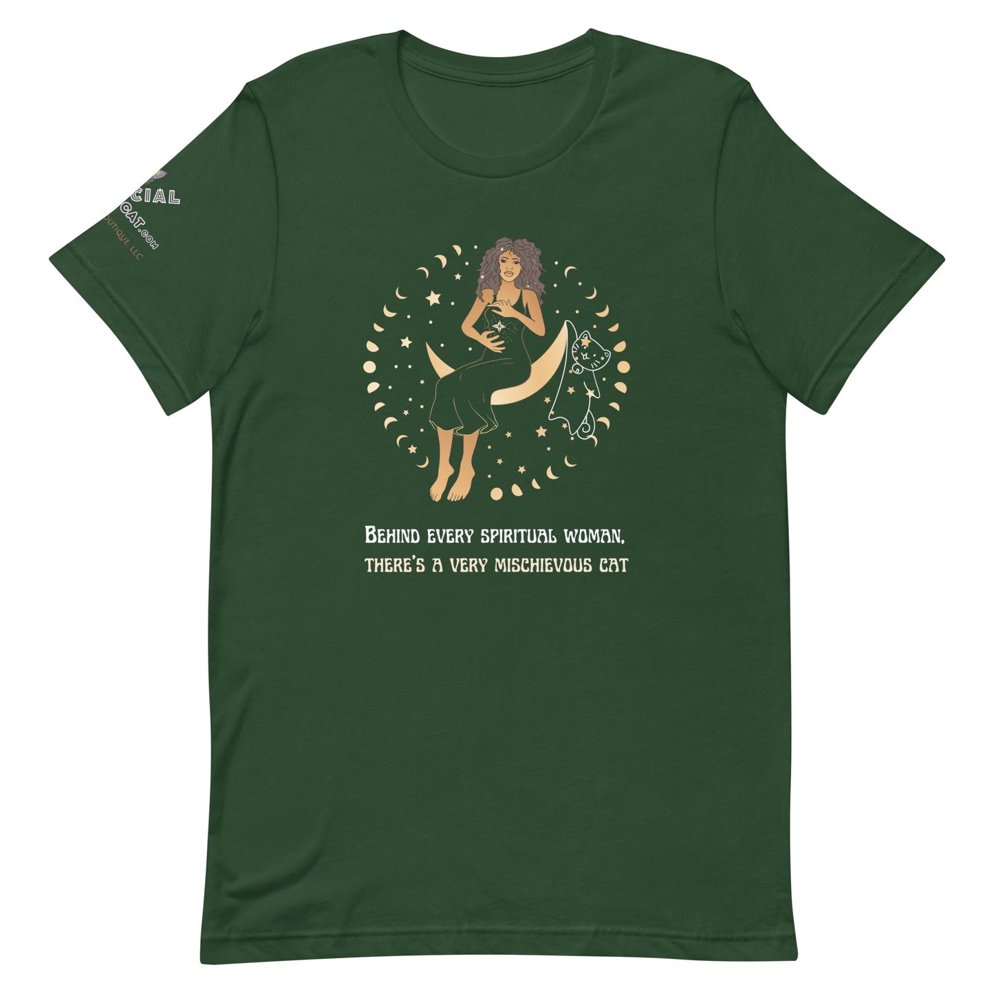 Mischievous Cat Unisex Tee - My Social Cat Bonafide Boutique LLCMischievous Cat Unisex TeeT - shirtMy Social Cat Bonafide Boutique LLCForestScatmischievous