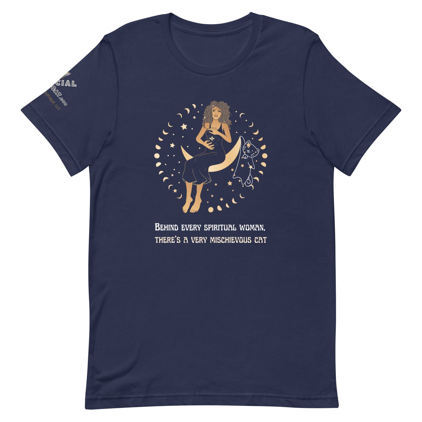 Mischievous Cat Unisex Tee - My Social Cat Bonafide Boutique LLCMischievous Cat Unisex TeeT - shirtMy Social Cat Bonafide Boutique LLCNavyXScatmischievous