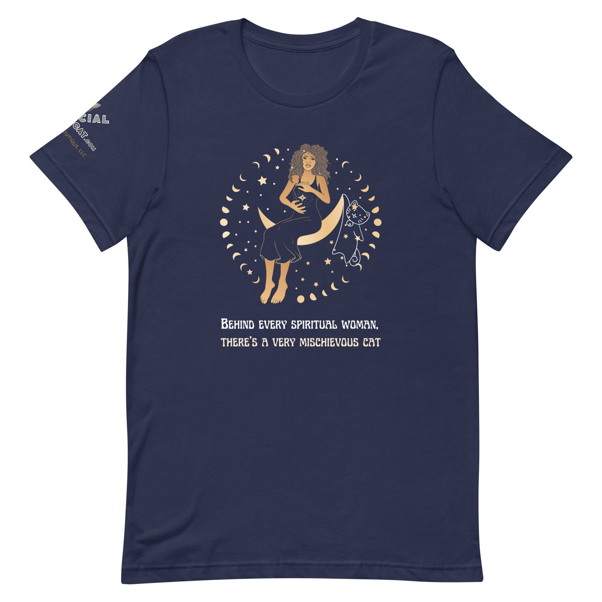 Mischievous Cat Unisex Tee - My Social Cat Bonafide Boutique LLCMischievous Cat Unisex TeeT - shirtMy Social Cat Bonafide Boutique LLCNavyXScatmischievous