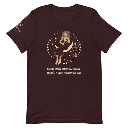 Mischievous Cat Unisex Tee - My Social Cat Bonafide Boutique LLCMischievous Cat Unisex TeeT - shirtMy Social Cat Bonafide Boutique LLCOxblood BlackScatmischievous