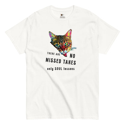 Missed Takes Unisex Classic Tee - My Social Cat Bonafide Boutique LLCMissed Takes Unisex Classic TeeT-shirtMy Social Cat Bonafide Boutique LLCWhiteScatlessons