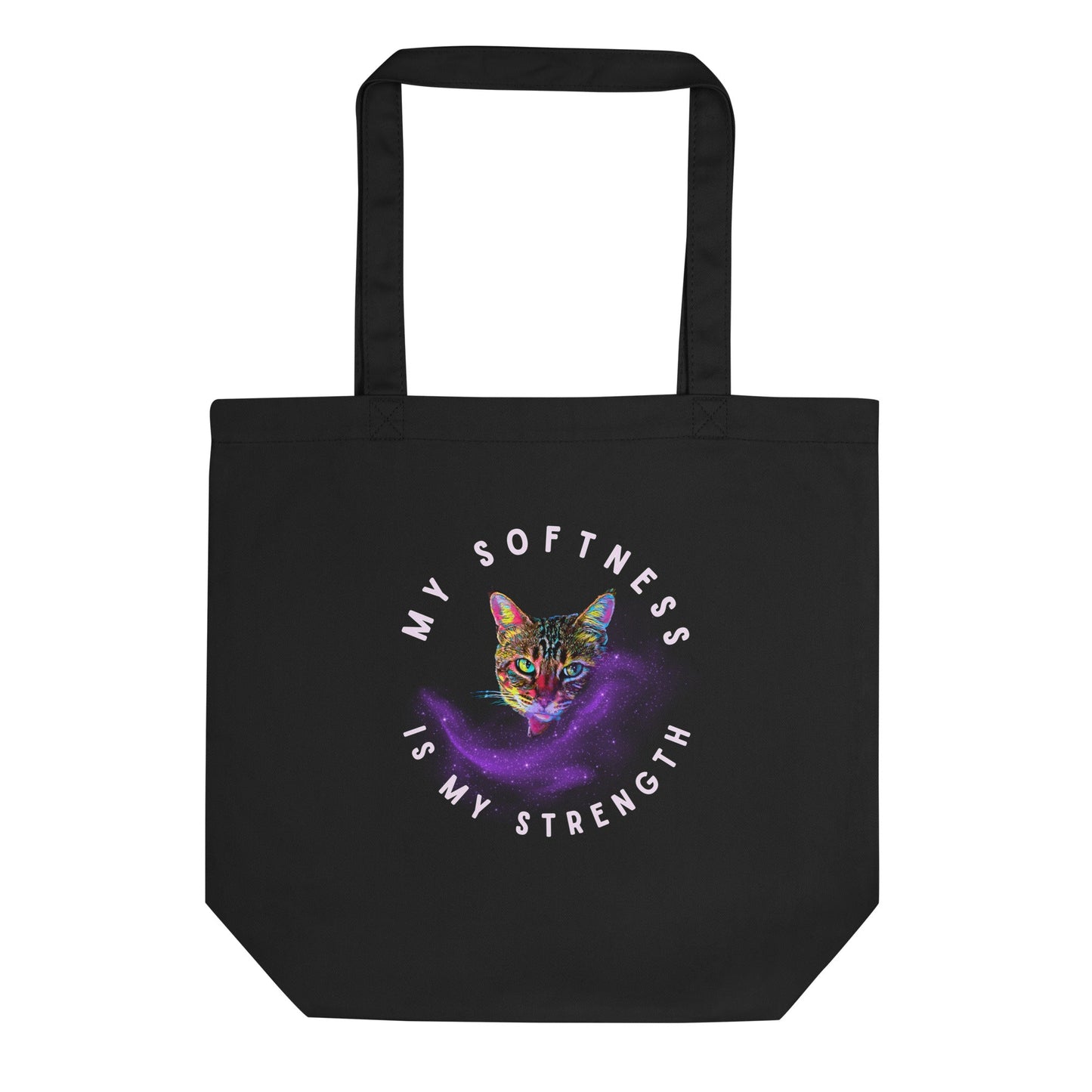 My Softness Is My Strength Eco Organic Cotton Tote Bag - My Social Cat Bonafide Boutique LLC   