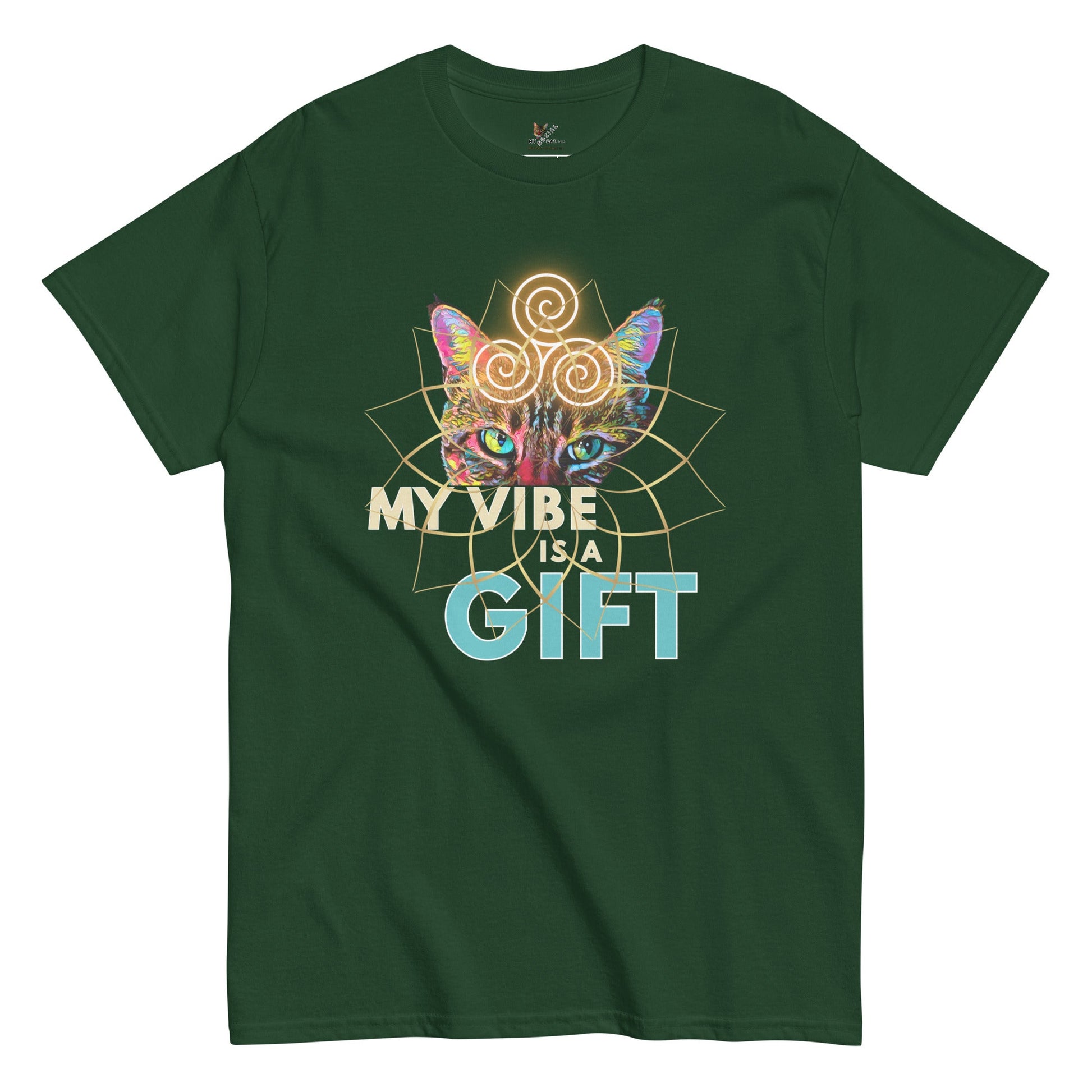 My Vibe is a Gift Unisex Classic Tee - My Social Cat Bonafide Boutique LLCMy Vibe is a Gift Unisex Classic TeeT-shirtMy Social Cat Bonafide Boutique LLCForest GreenSclassicgift