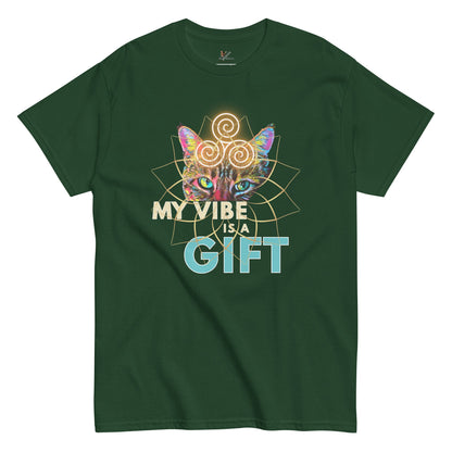 My Vibe is a Gift Unisex Classic Tee - My Social Cat Bonafide Boutique LLCMy Vibe is a Gift Unisex Classic TeeT-shirtMy Social Cat Bonafide Boutique LLCForest GreenSclassicgift