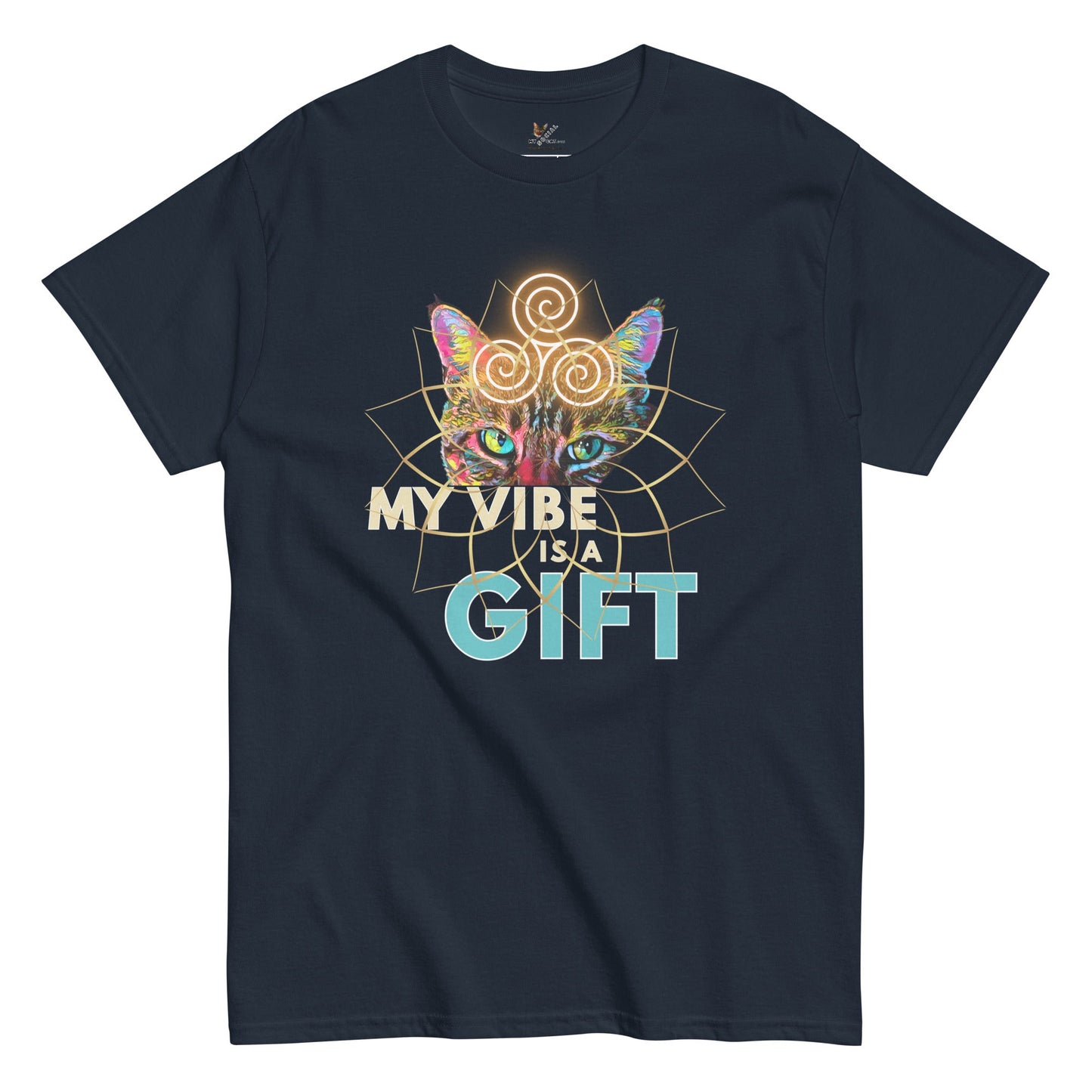 My Vibe is a Gift Unisex Classic Tee - My Social Cat Bonafide Boutique LLCMy Vibe is a Gift Unisex Classic TeeT-shirtMy Social Cat Bonafide Boutique LLCNavySclassicgift