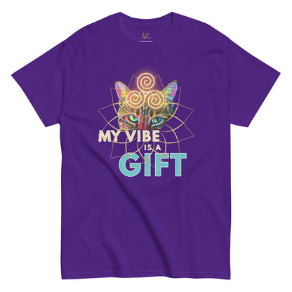 My Vibe is a Gift Unisex Classic Tee - My Social Cat Bonafide Boutique LLCMy Vibe is a Gift Unisex Classic TeeT-shirtMy Social Cat Bonafide Boutique LLCPurpleSclassicgift