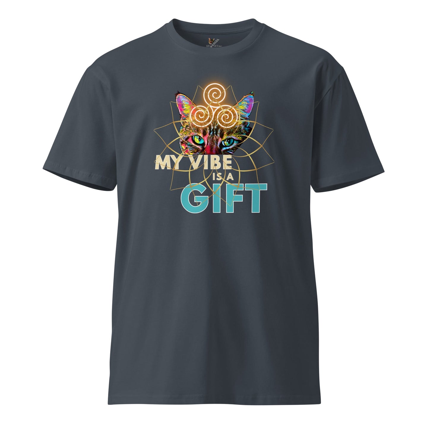 My Vibe is a Gift Unisex Premium Tee - My Social Cat Bonafide Boutique LLCMy Vibe is a Gift Unisex Premium TeeT-shirtMy Social Cat Bonafide Boutique LLCPetrol BlueSgiftpremium