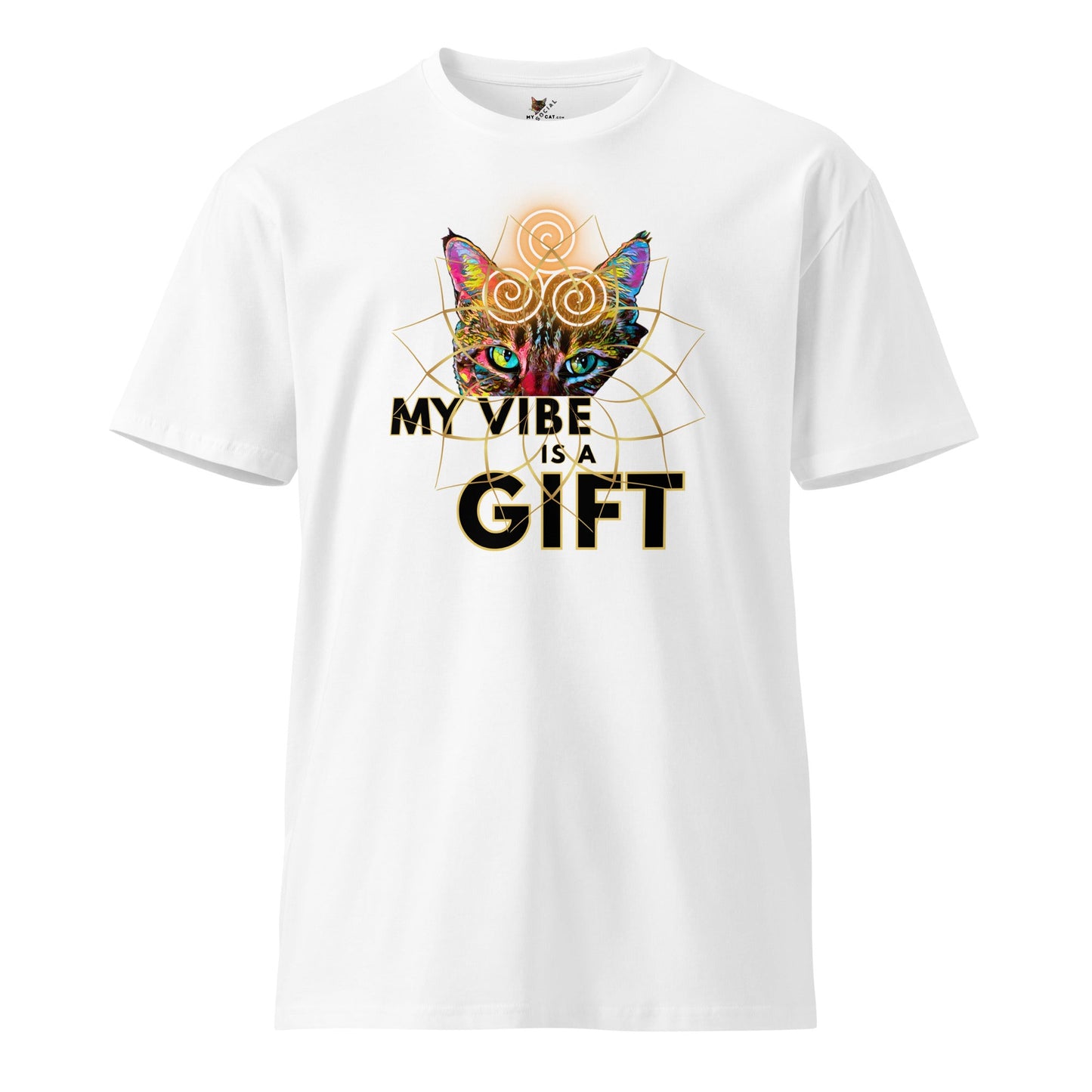My Vibe is a Gift Unisex Premium Tee - My Social Cat Bonafide Boutique LLCMy Vibe is a Gift Unisex Premium TeeT-shirtMy Social Cat Bonafide Boutique LLCWhiteSgiftpremium