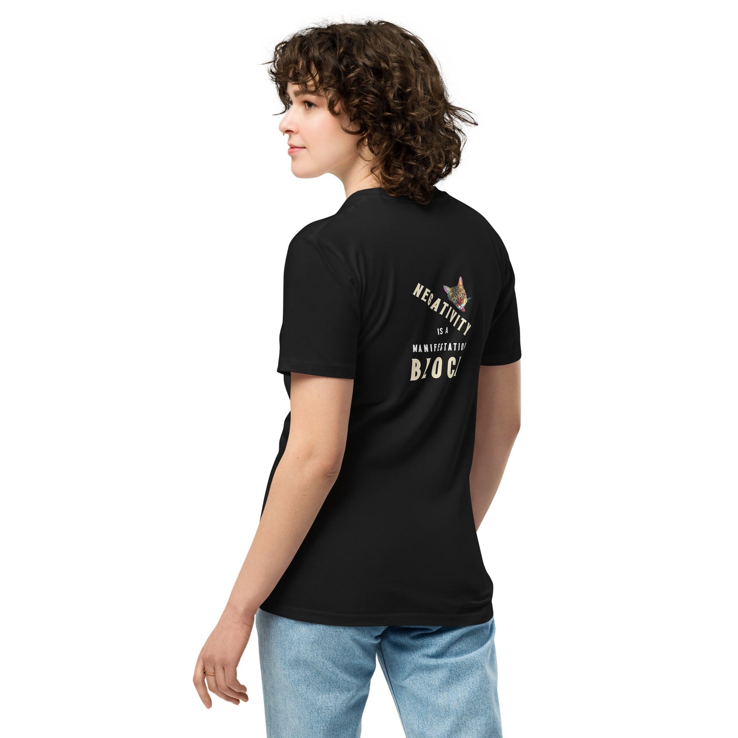 Negativity Block Unisex Premium Tee - My Social Cat Bonafide Boutique LLCNegativity Block Unisex Premium TeeT-shirtMy Social Cat Bonafide Boutique LLCSblockcat