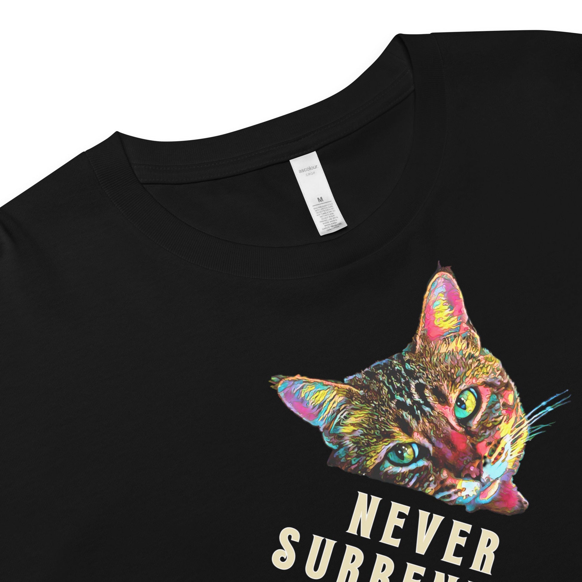 Never Surrender to Normal Women’s Crop Top - My Social Cat Bonafide Boutique LLCNever Surrender to Normal Women’s Crop Topcrop topMy Social Cat Bonafide Boutique LLCBlackXScatcrop
