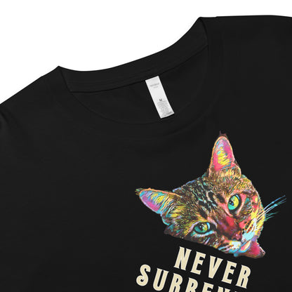 Never Surrender to Normal Women’s Crop Top - My Social Cat Bonafide Boutique LLCNever Surrender to Normal Women’s Crop Topcrop topMy Social Cat Bonafide Boutique LLCBlackXScatcrop