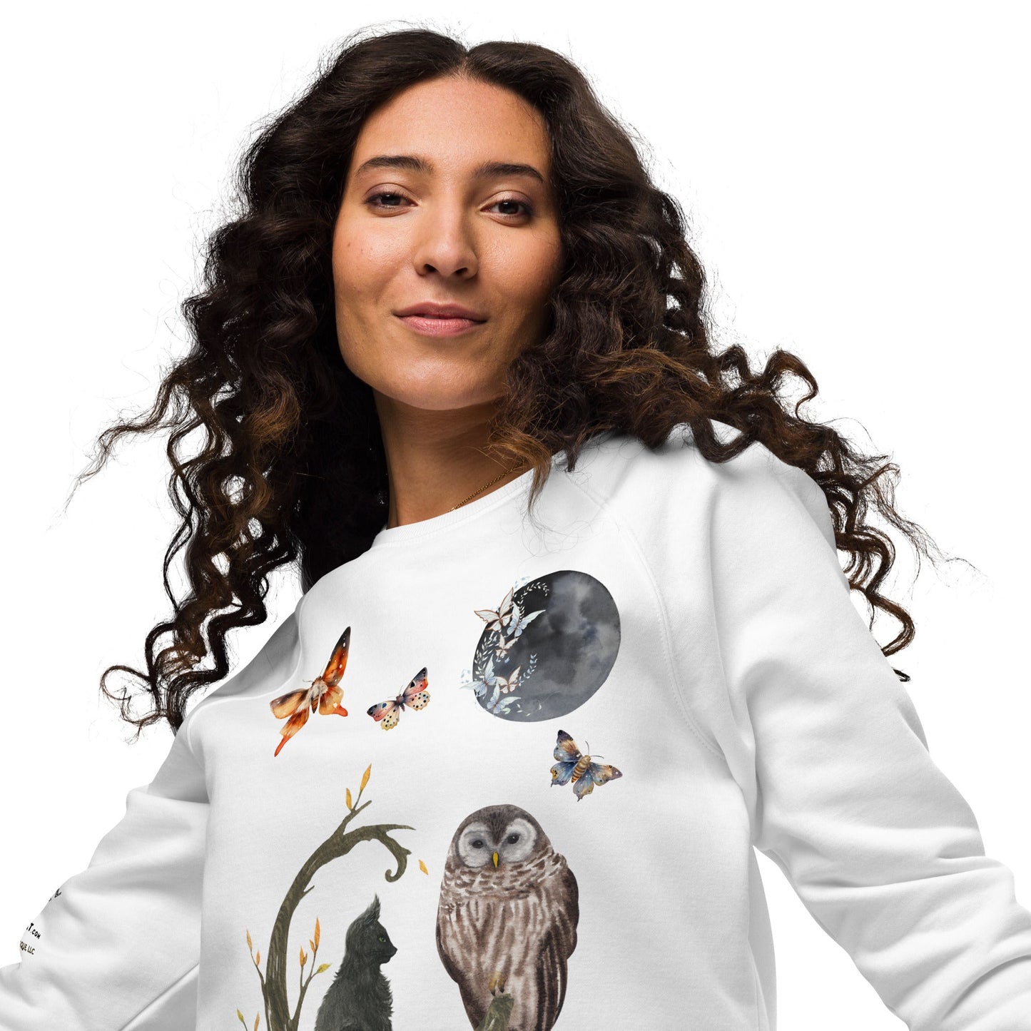 Night Owl Unisex Organic Sweatshirt - My Social Cat Bonafide Boutique LLCNight Owl Unisex Organic SweatshirtSweatshirtMy Social Cat Bonafide Boutique LLCXSmoonnight