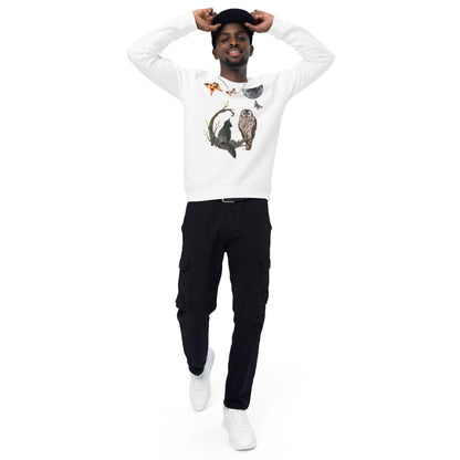 Night Owl Unisex Organic Sweatshirt - My Social Cat Bonafide Boutique LLCNight Owl Unisex Organic SweatshirtSweatshirtMy Social Cat Bonafide Boutique LLCXSmoonnight