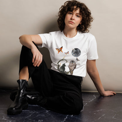 Night Owl Unisex Premium Tee - My Social Cat Bonafide Boutique LLCNight Owl Unisex Premium TeeT-shirtMy Social Cat Bonafide Boutique LLCNaturalSnightowl