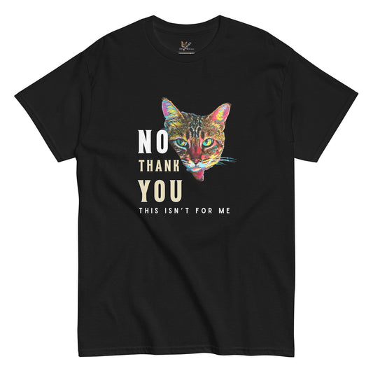 No Thank You Unisex Classic Tee - My Social Cat Bonafide Boutique LLCNo Thank You Unisex Classic TeeT-shirtMy Social Cat Bonafide Boutique LLCScatno