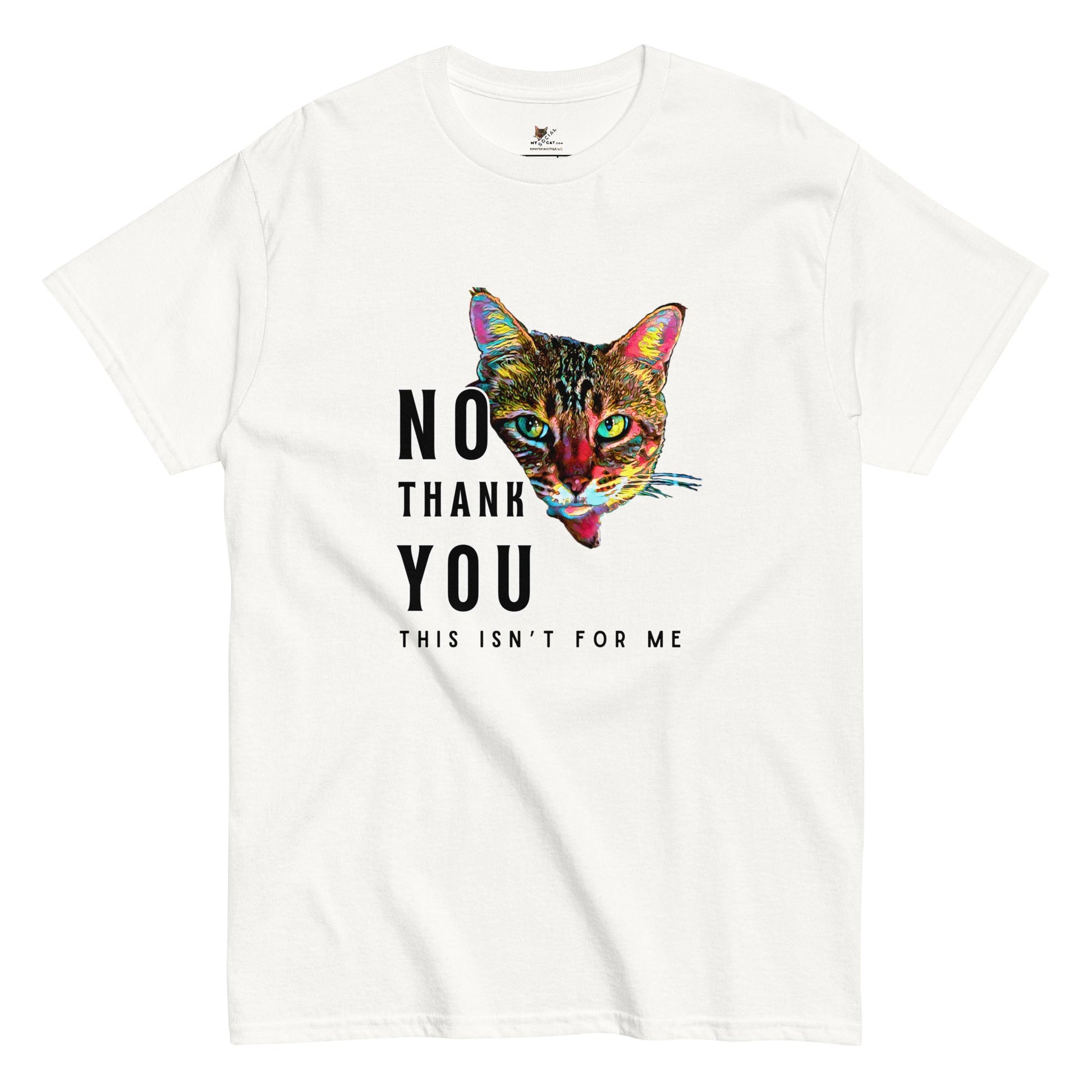 No Thank You Unisex Classic Tee - My Social Cat Bonafide Boutique LLCNo Thank You Unisex Classic TeeT-shirtMy Social Cat Bonafide Boutique LLCWhiteScatno