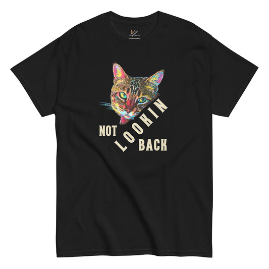 Not Lookin Back Unisex Classic Tee - My Social Cat Bonafide Boutique LLCNot Lookin Back Unisex Classic TeeT-shirtMy Social Cat Bonafide Boutique LLCSbackcat