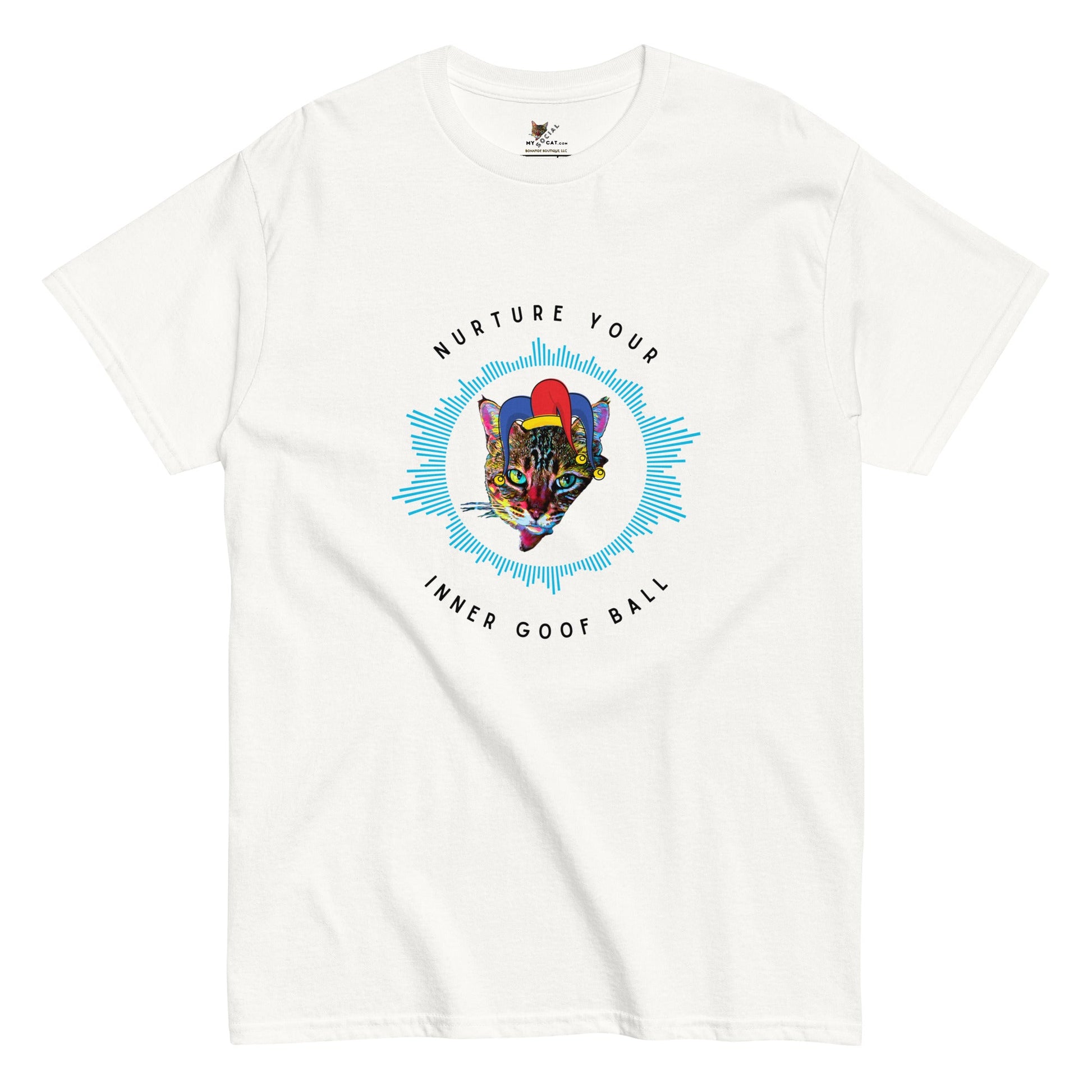 Nurture Your Inner Goof Ball Unisex Classic Tee - My Social Cat Bonafide Boutique LLCNurture Your Inner Goof Ball Unisex Classic TeeT-shirtMy Social Cat Bonafide Boutique LLCWhiteSball shirtgoof