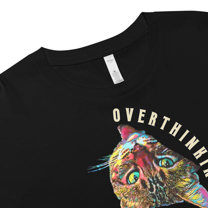 Overthinking is Underfeline Women’s Crop Top - My Social Cat Bonafide Boutique LLCOverthinking is Underfeline Women’s Crop Topcrop topMy Social Cat Bonafide Boutique LLCBlackXScatcrop