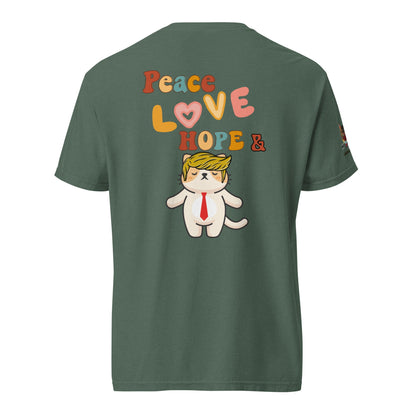 Peace Love Hope Unisex Comfort Colors Heavyweight Tee - My Social Cat Bonafide Boutique LLCPeace Love Hope Unisex Comfort Colors Heavyweight TeeT - shirtMy Social Cat Bonafide Boutique LLCBlue SpruceSheavyweighthope