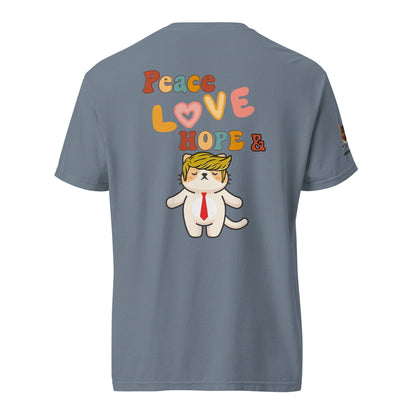 Peace Love Hope Unisex Comfort Colors Heavyweight Tee - My Social Cat Bonafide Boutique LLCPeace Love Hope Unisex Comfort Colors Heavyweight TeeT - shirtMy Social Cat Bonafide Boutique LLCBlue JeanSheavyweighthope