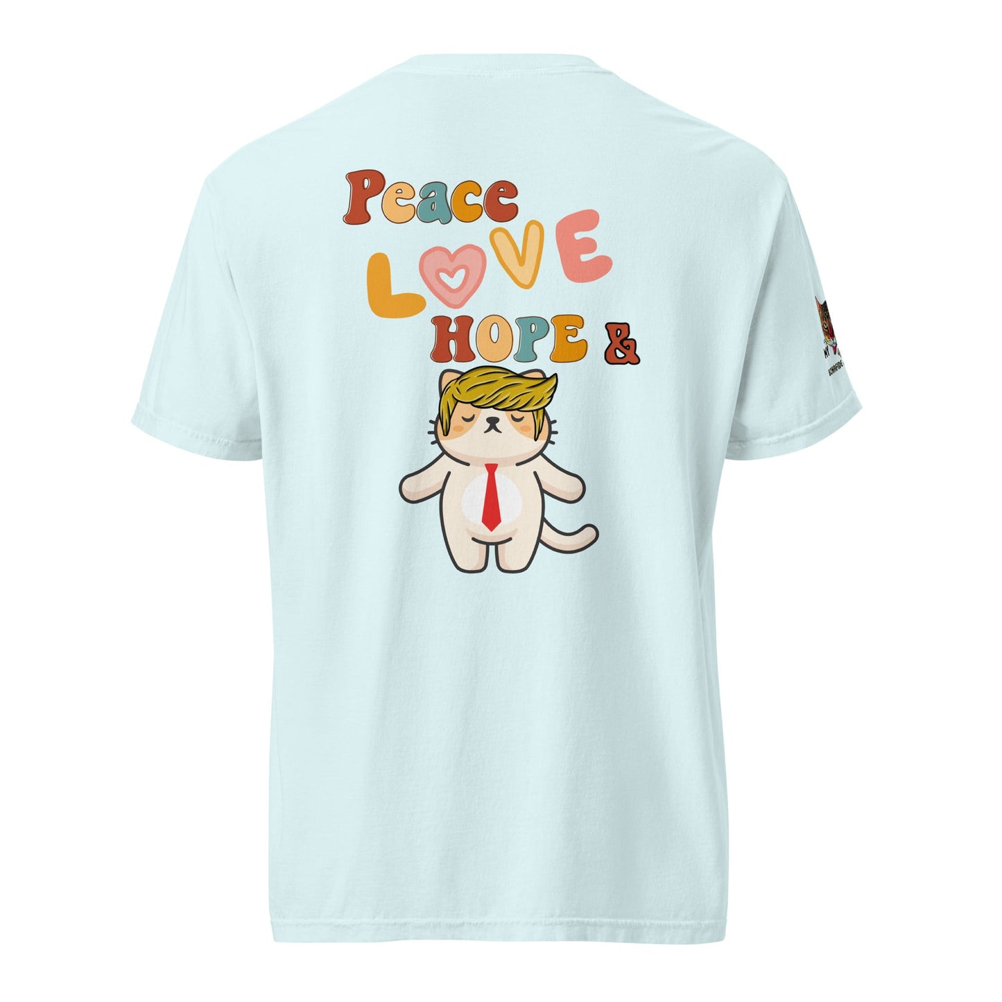 Peace Love Hope Unisex Comfort Colors Heavyweight Tee - My Social Cat Bonafide Boutique LLCPeace Love Hope Unisex Comfort Colors Heavyweight TeeT - shirtMy Social Cat Bonafide Boutique LLCChambraySheavyweighthope