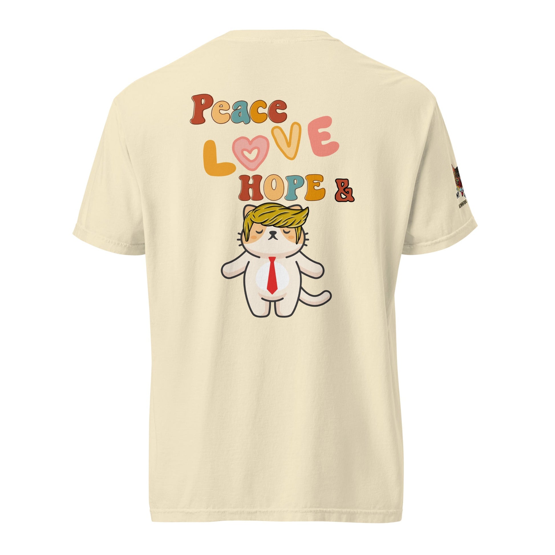 Peace Love Hope Unisex Comfort Colors Heavyweight Tee - My Social Cat Bonafide Boutique LLCPeace Love Hope Unisex Comfort Colors Heavyweight TeeT - shirtMy Social Cat Bonafide Boutique LLCIvorySheavyweighthope