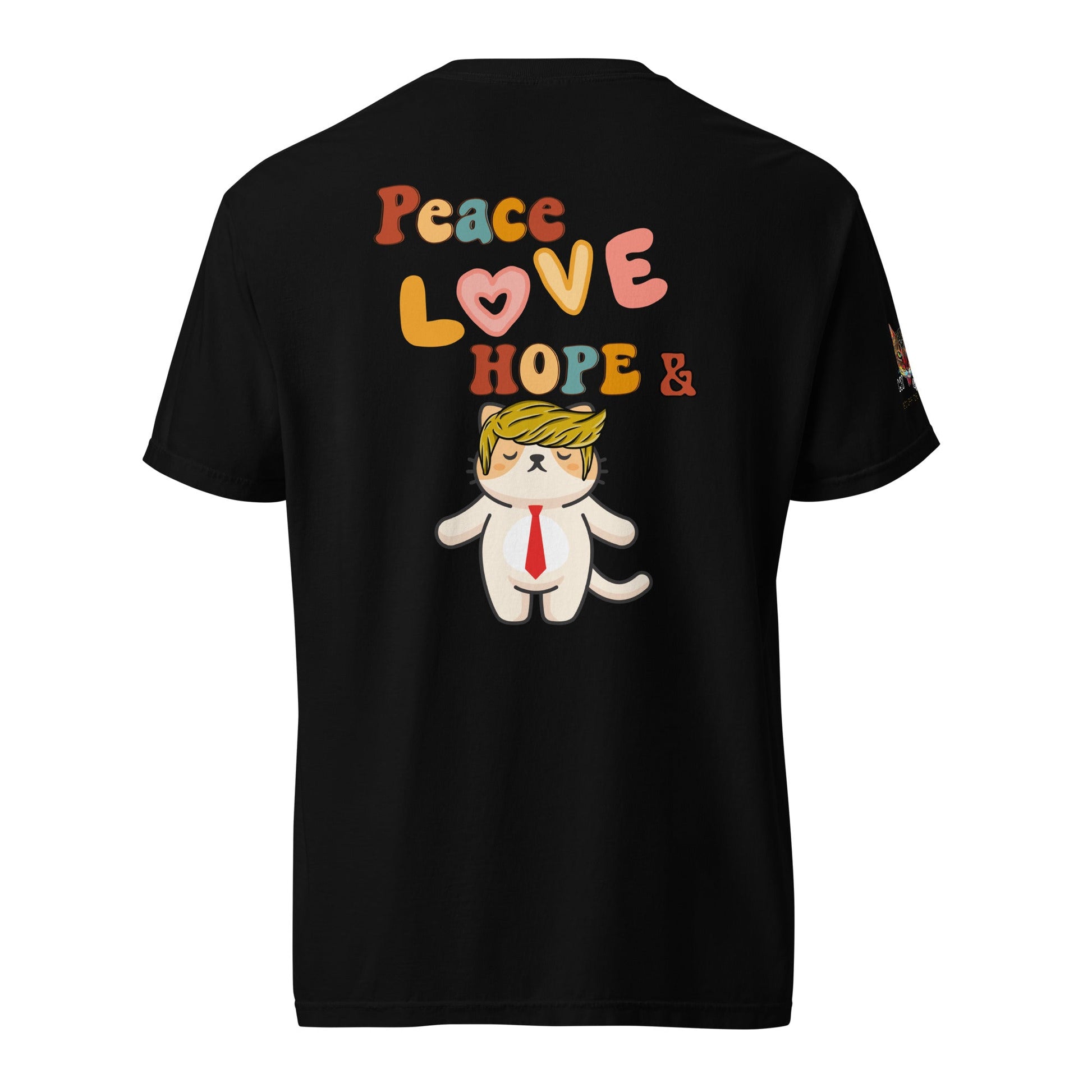 Peace Love Hope Unisex Comfort Colors Heavyweight Tee - My Social Cat Bonafide Boutique LLCPeace Love Hope Unisex Comfort Colors Heavyweight TeeT - shirtMy Social Cat Bonafide Boutique LLCBlackSheavyweighthope