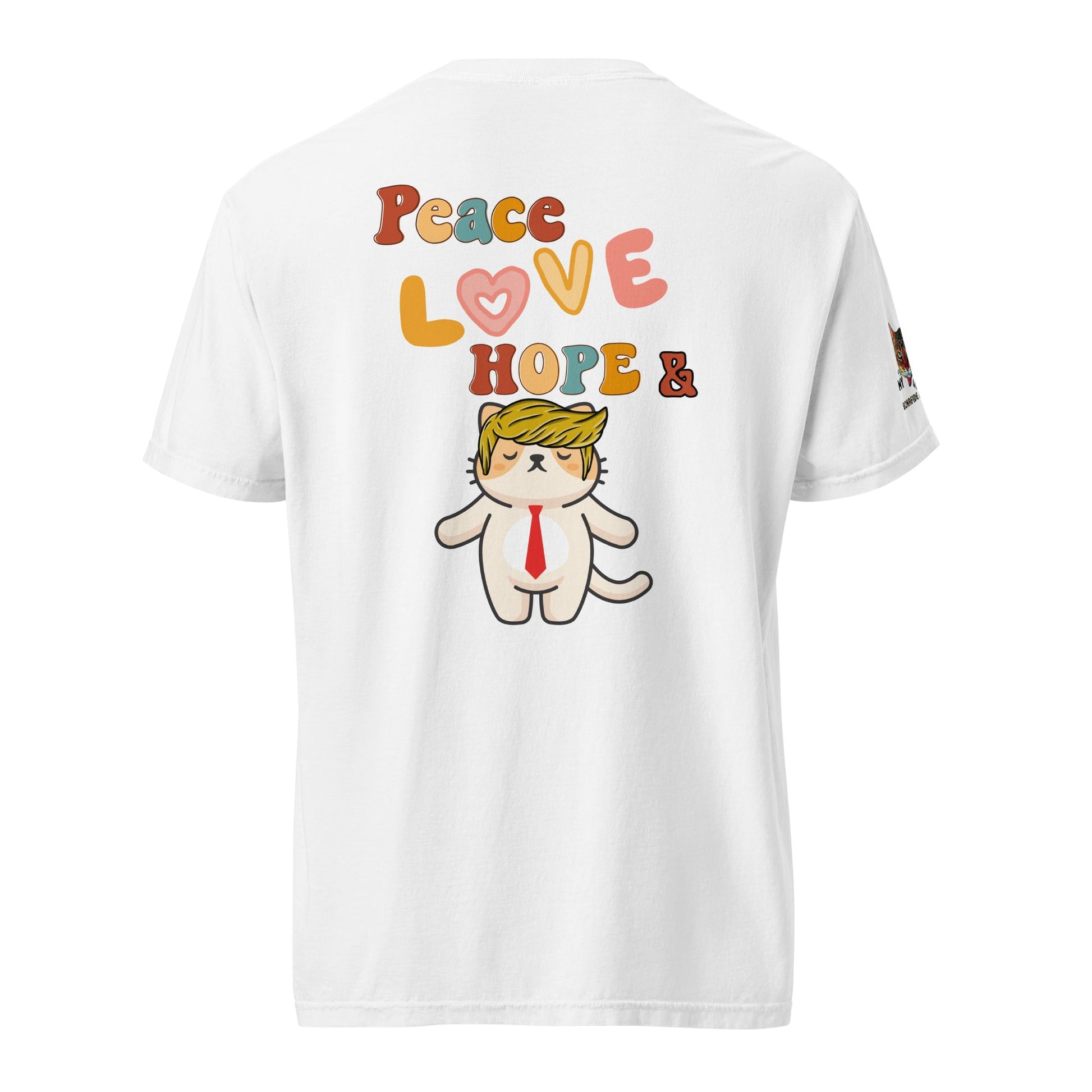 Peace Love Hope Unisex Comfort Colors Heavyweight Tee - My Social Cat Bonafide Boutique LLCPeace Love Hope Unisex Comfort Colors Heavyweight TeeT - shirtMy Social Cat Bonafide Boutique LLCWhiteSheavyweighthope