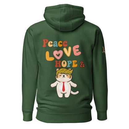 Peace Love Hope Unisex Hoodie - My Social Cat Bonafide Boutique LLCPeace Love Hope Unisex HoodieHooded sweatshirtMy Social Cat Bonafide Boutique LLCForest GreenShoodiehope