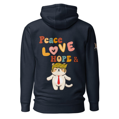 Peace Love Hope Unisex Hoodie - My Social Cat Bonafide Boutique LLCPeace Love Hope Unisex HoodieHooded sweatshirtMy Social Cat Bonafide Boutique LLCNavy BlazerShoodiehope