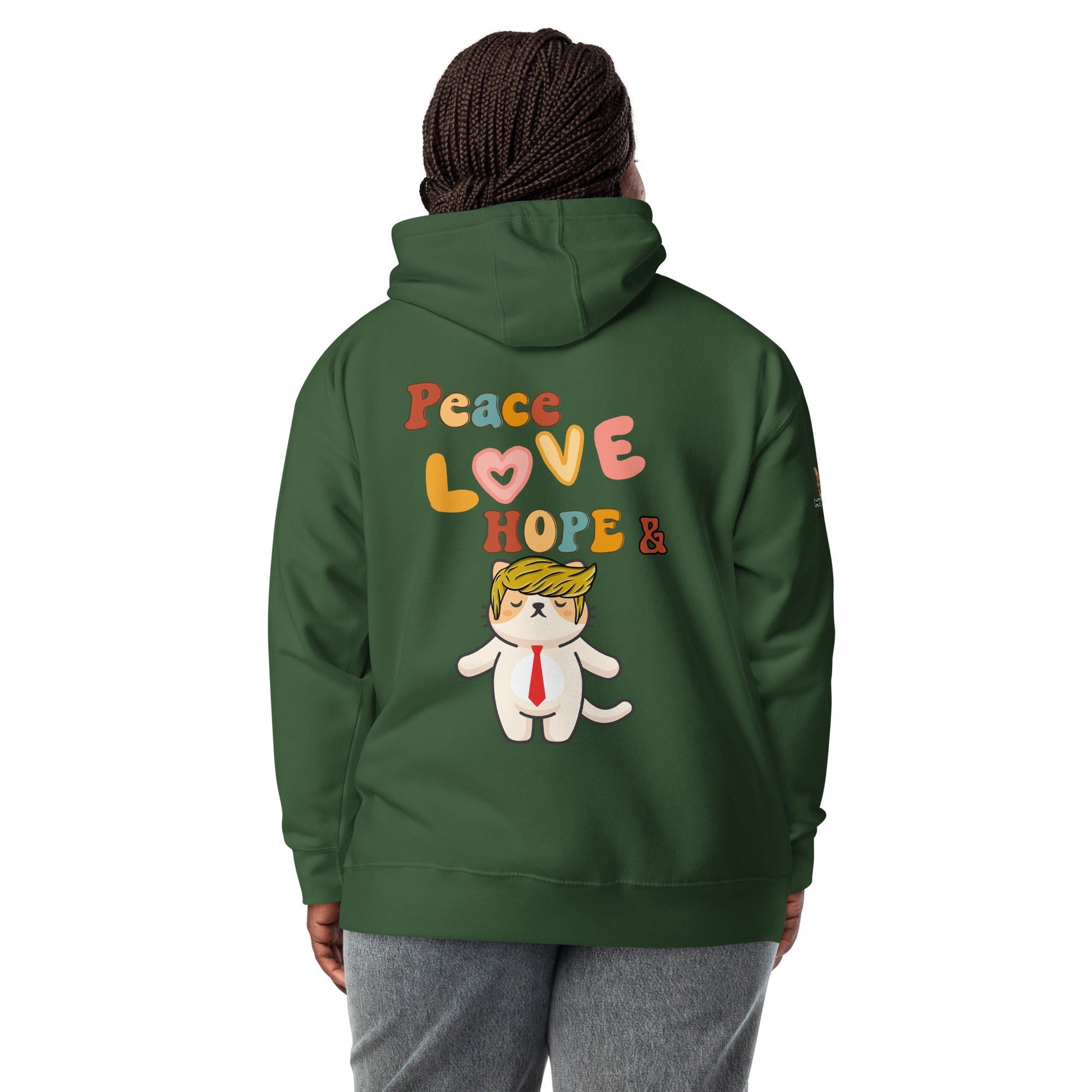 Peace Love Hope Unisex Hoodie - My Social Cat Bonafide Boutique LLCPeace Love Hope Unisex HoodieHooded sweatshirtMy Social Cat Bonafide Boutique LLCNavy BlazerShoodiehope