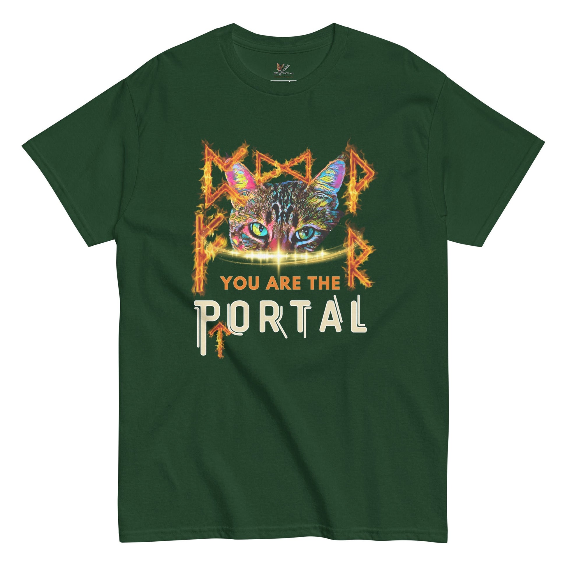 Portal Unisex Classic Tee - My Social Cat Bonafide Boutique LLCPortal Unisex Classic TeeT-shirtMy Social Cat Bonafide Boutique LLCForest GreenSclassicportal