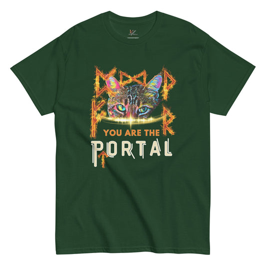 Portal Unisex Classic Tee - My Social Cat Bonafide Boutique LLCPortal Unisex Classic TeeT-shirtMy Social Cat Bonafide Boutique LLCForest GreenSclassicportal