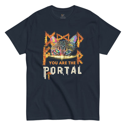 Portal Unisex Classic Tee - My Social Cat Bonafide Boutique LLCPortal Unisex Classic TeeT-shirtMy Social Cat Bonafide Boutique LLCNavySclassicportal