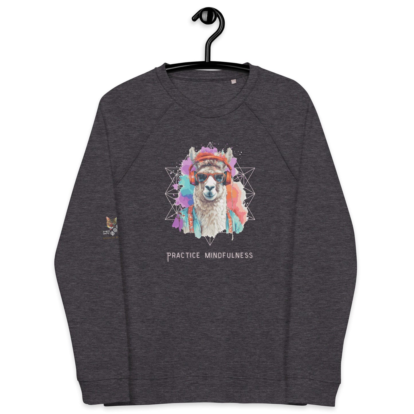 Practice Mindfulness Plush Organic Sweatshirt - My Social Cat Bonafide Boutique LLCPractice Mindfulness Plush Organic SweatshirtSweatshirtMy Social Cat Bonafide Boutique LLCCharcoal MelangeXSmindfulnessorganic